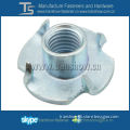 China Factory High Quality DIN1624 or ANSI Standard 4 Pronged T Nut